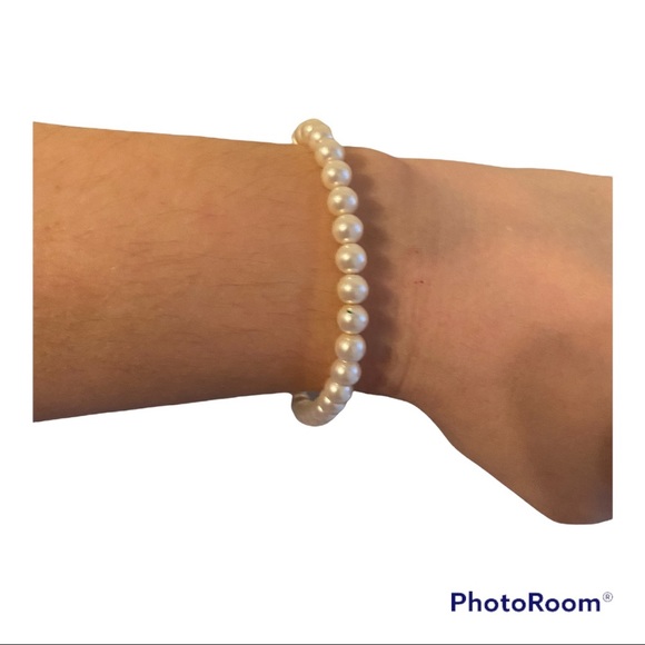 🌸 PEARL CHOKER NECKLACE & BRACELET SET (Youth/Child Size) - Picture 6 of 10